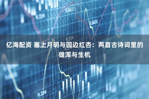 亿海配资 塞上月明与园边红杏：两首古诗词里的雄浑与生机